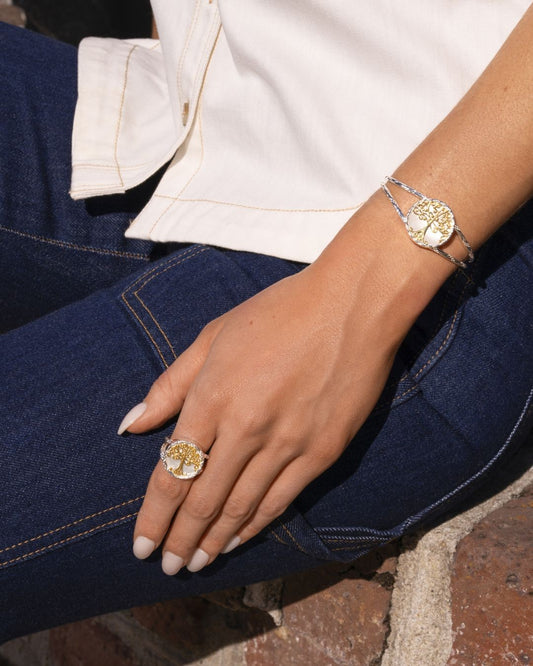 Southern Gates® Mother of Pearl Gold Oak Tree Ring