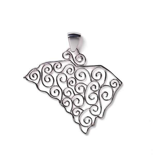 Southern Gates® Filagree South Carolina State Pendant