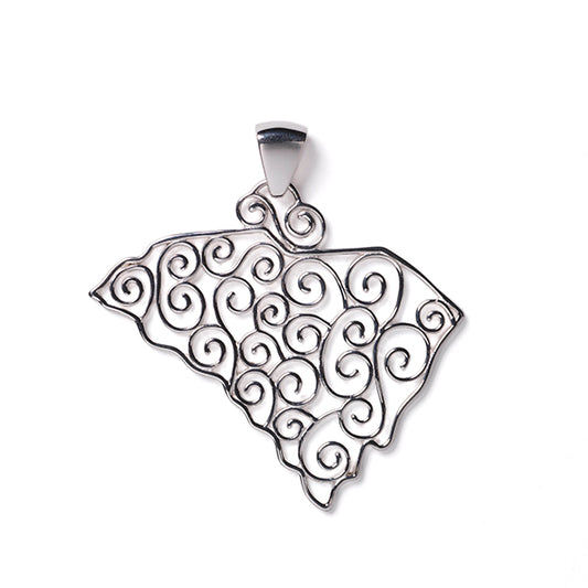 Southern Gates® Filagree South Carolina State Pendant