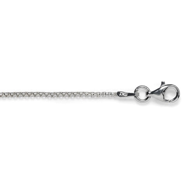 Sterling Silver 1.3mm Rounded Box Chain