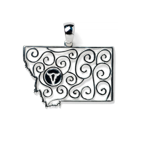 Southern Gates® Filigree Montana State Pendant