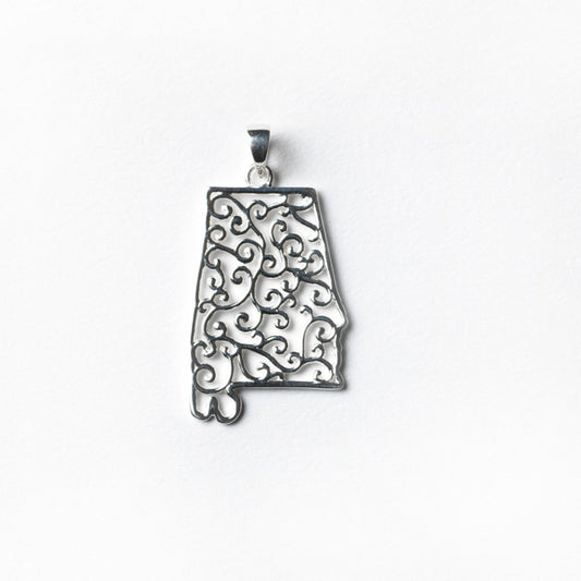 Southern Gates® Filigree Alabama State Pendant