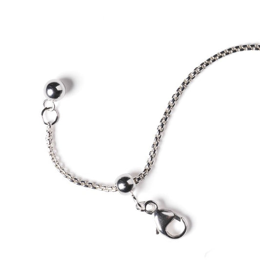 Sterling Silver 1.2mm Rounded Box with Smartbead