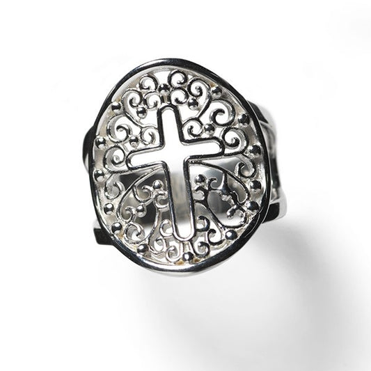 Southern Gates® Open Filigree Cross Ring