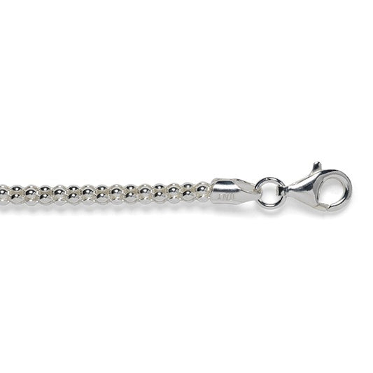 Sterling Silver 2.8mm Popcorn Chain