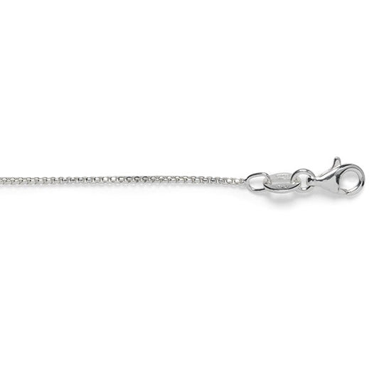 Sterling Silver 1mm Rounded Box Chain