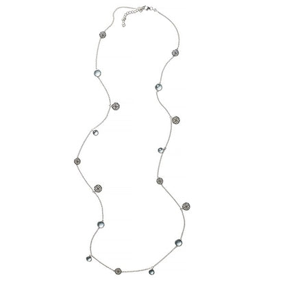 Southern Gates® Blue Topaz Heart Scroll  Necklace