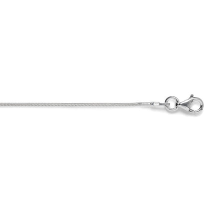 Sterling Silver 1mm Silver Snake Chain