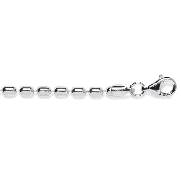 Sterling Silver 3mm Ricebead Chain