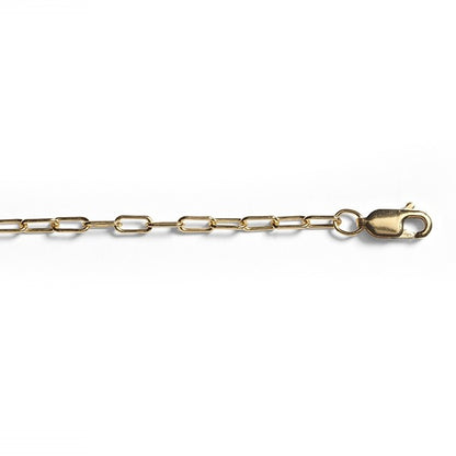 14k Gold Filled 1mm Tiny Paperclip Chain