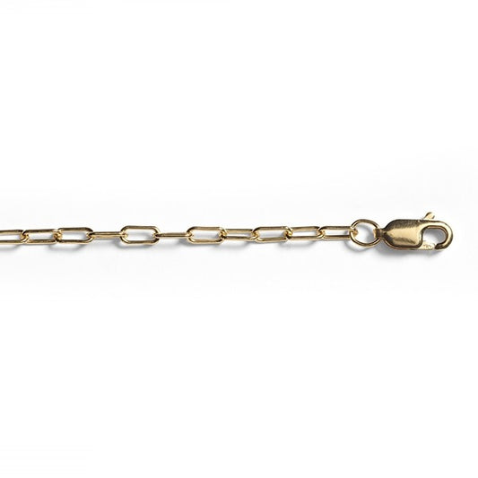 14k Gold Filled 1mm Tiny Paperclip Chain
