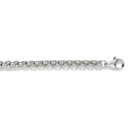 Sterling Silver 3.6mm Rounded Box Chain
