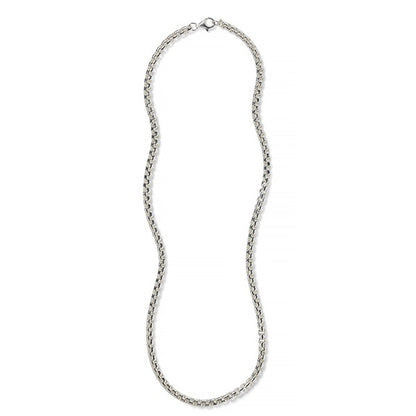 Sterling Silver 3.6mm Rounded Box Chain