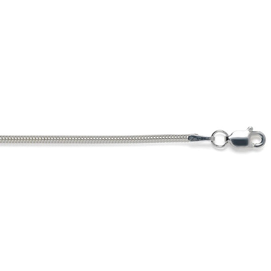 Sterling Silver 1.6mm Silver Snake Chain