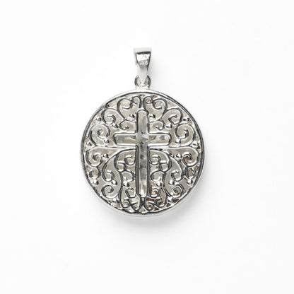 Southern Gates® Double Sided Cross and Oak Tree Pendant