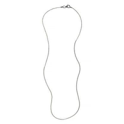 Sterling Silver 1mm Diamond Cut Rope Chain